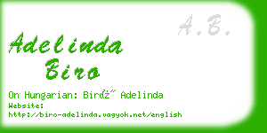 adelinda biro business card